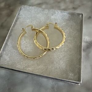 Elegant Gold Hoop Earrings